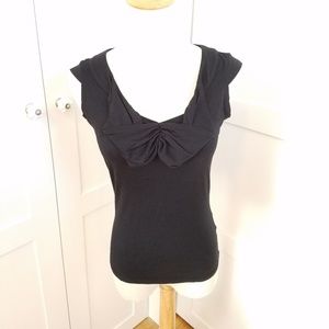 Club Monaco Black Fitted Tee